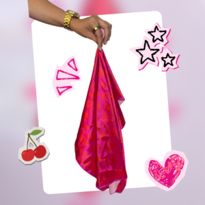 Pañoleta Corazones Rosa
